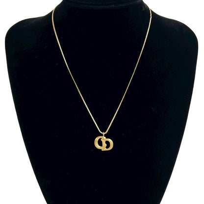 Christian Dior CD Logo Necklace
