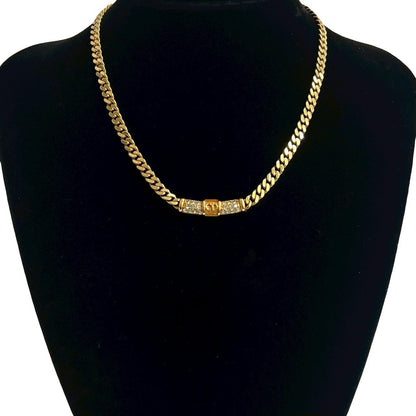 Christian Dior CD Logo Necklace