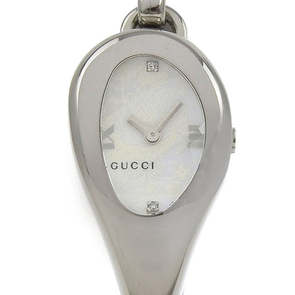 Gucci 2P Diamond Stainless Steel Watch