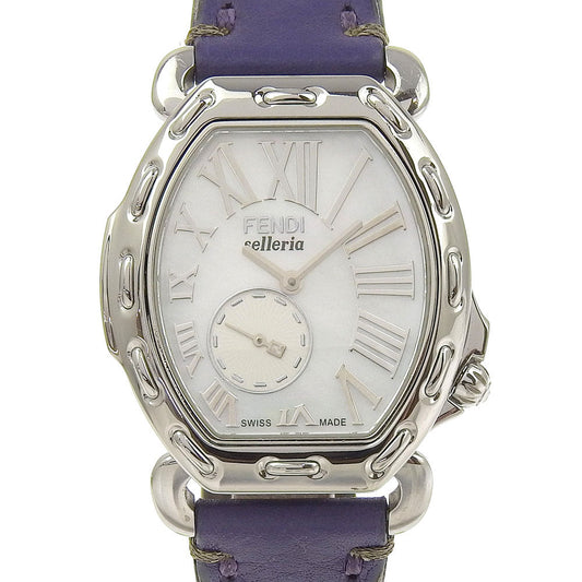 Fendi Selleria Watch Stainless Steel Leather Quartz