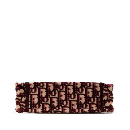 Dior Lady Dior Oblique Embroidery Canvas Handbag