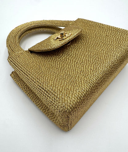 Chanel 1998 Vintage Woven Top Handle Bag