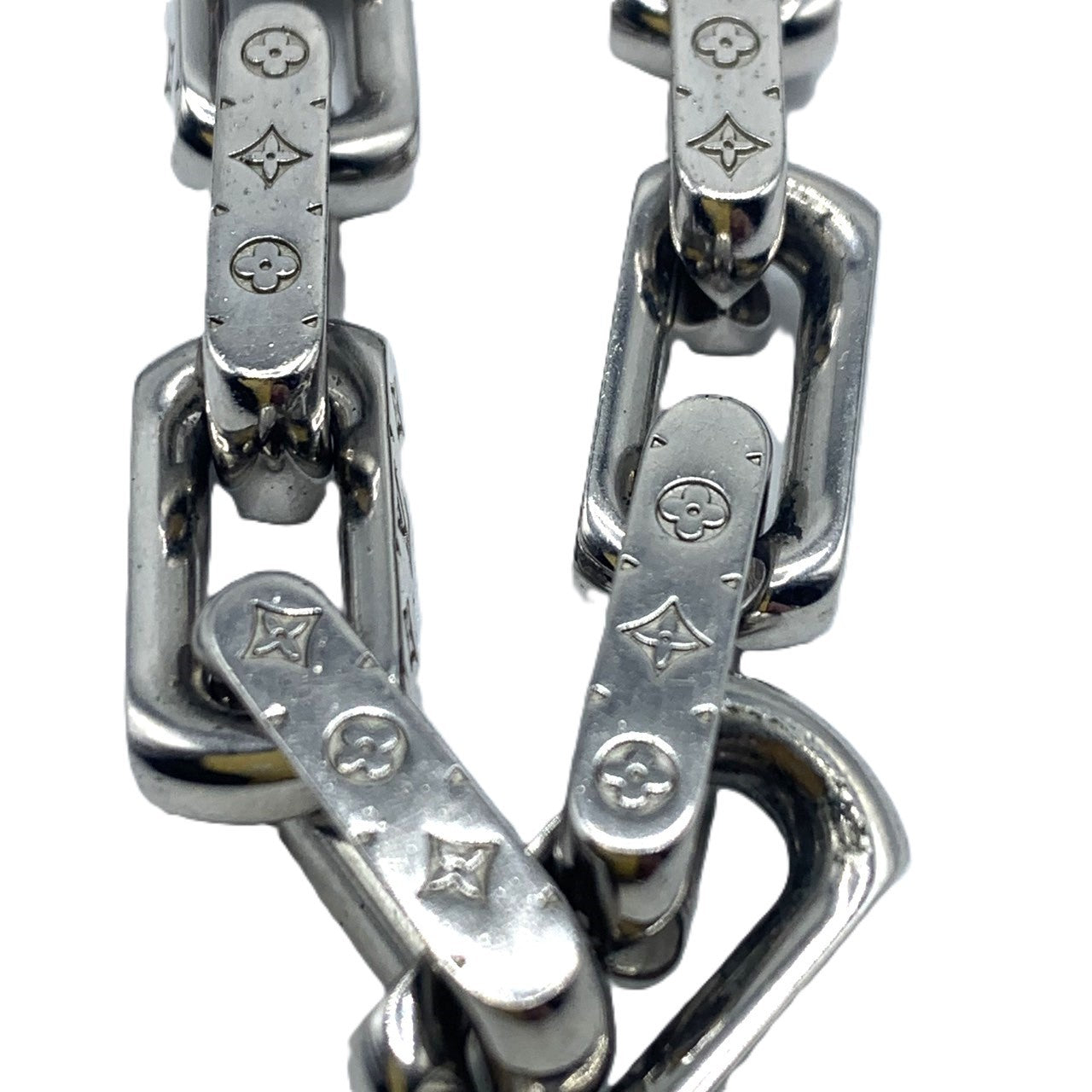 Louis Vuitton Metal Bracelet Chain Monogram M64223