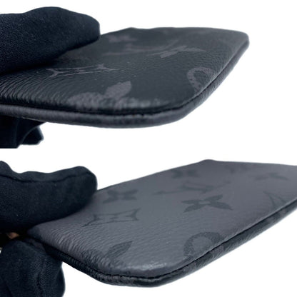 Louis Vuitton Monogram Eclipse Coin Case Keyring