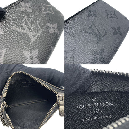 Louis Vuitton Monogram Eclipse Coin Case Keyring
