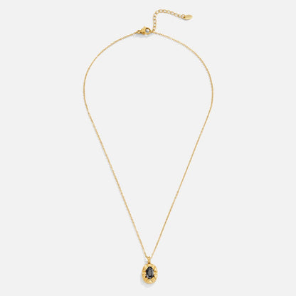 Iris Black Crystal Necklace