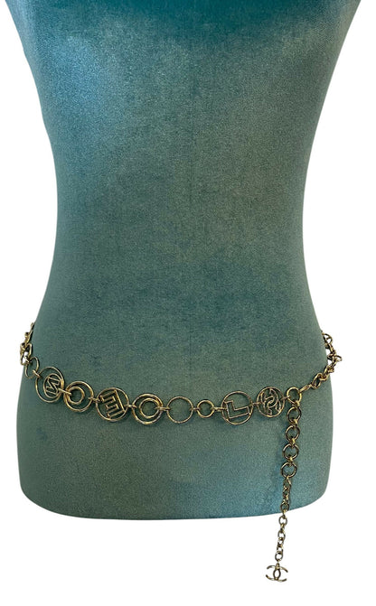 Chanel Letters 17C Paris-Cuba Runway Oversized Gold CC Necklace or Belt