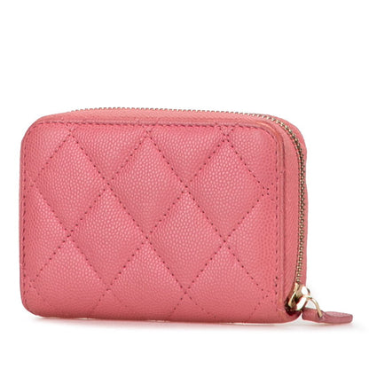 Chanel Coco Mark Matelassé Caviar Card Coin Case