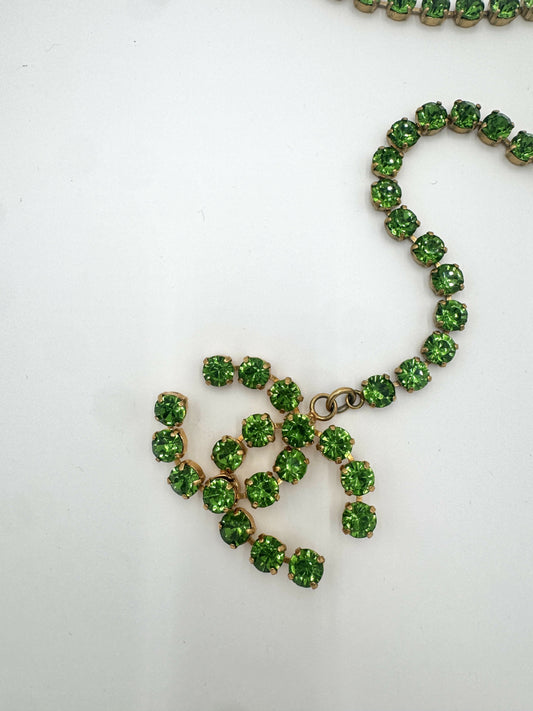 Chanel 1995 Vintage Barbie Green Dangle Belt