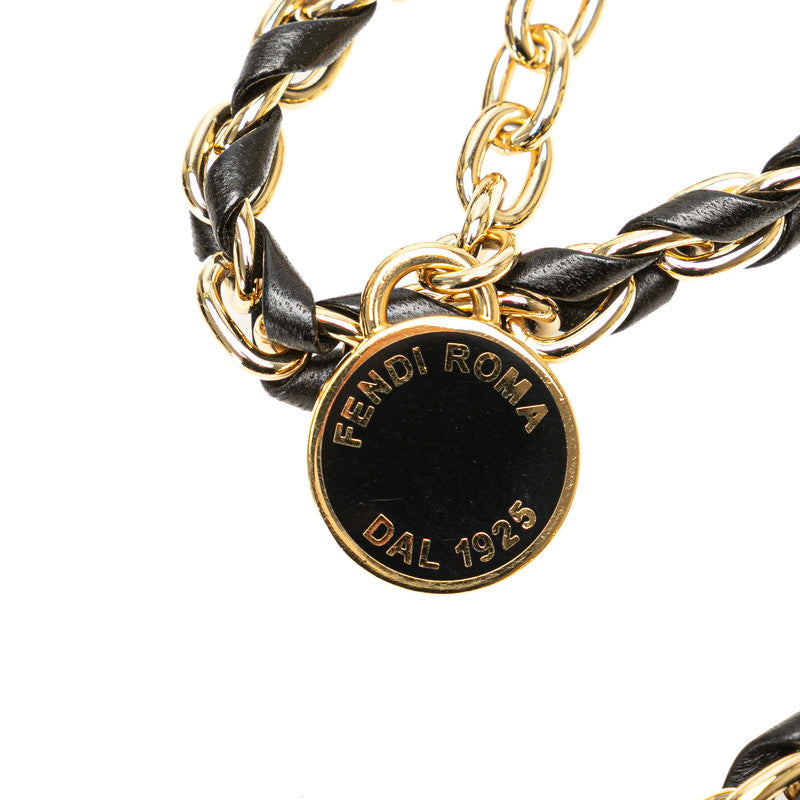 Fendi Chain Leather Belt