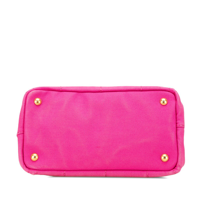 Prada Canapa Triangle Logo Canvas 2way Bag