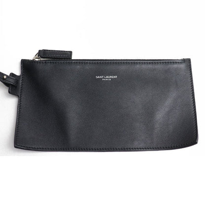 Saint Laurent RIVE GAUCHE Cotton Canvas Leather Shoulder Bag