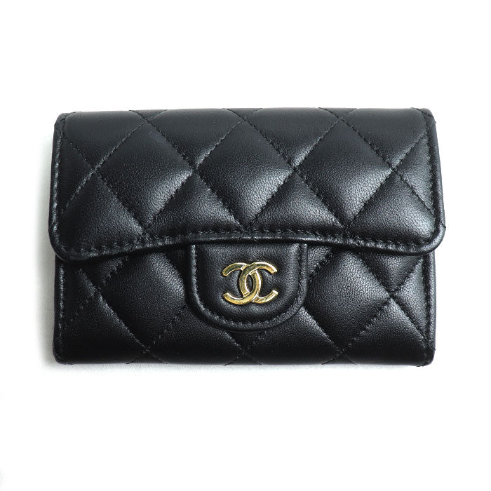 Chanel Matelassé Lambskin Card Case