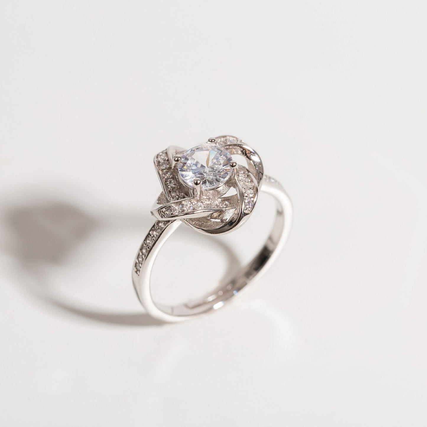 'Knotted Love' Sterling Silver Ring