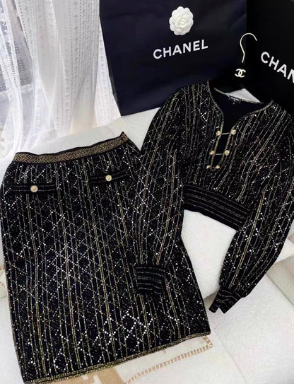 Chanel 20A high end set of top size 38 and skirt size 36