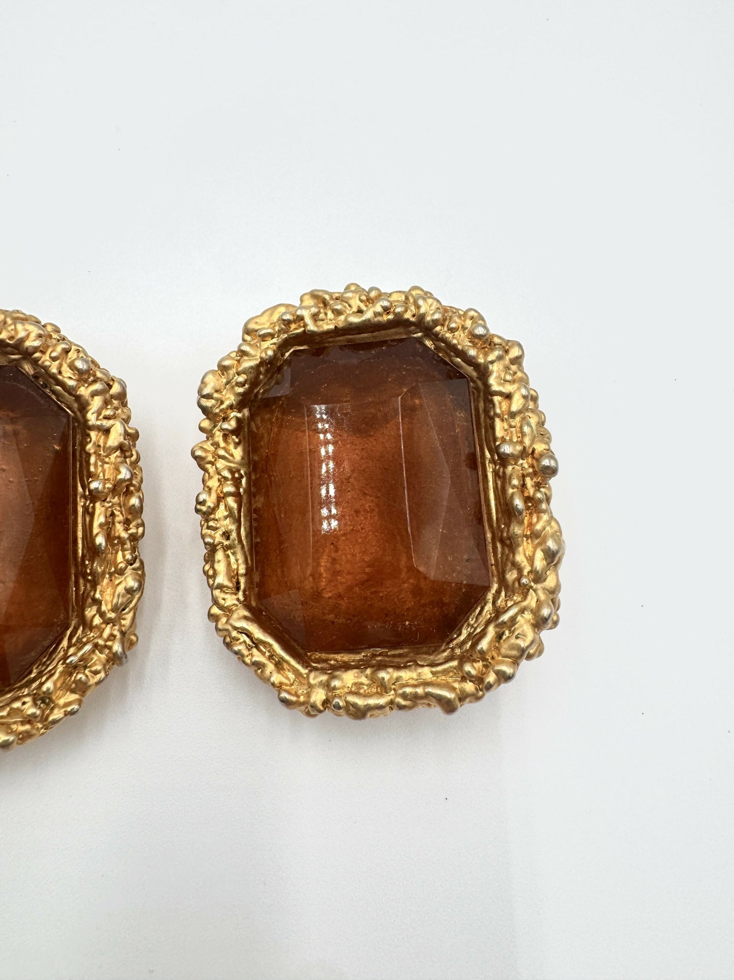 Chanel Vintage 1990 Runway Gripoix Earrings