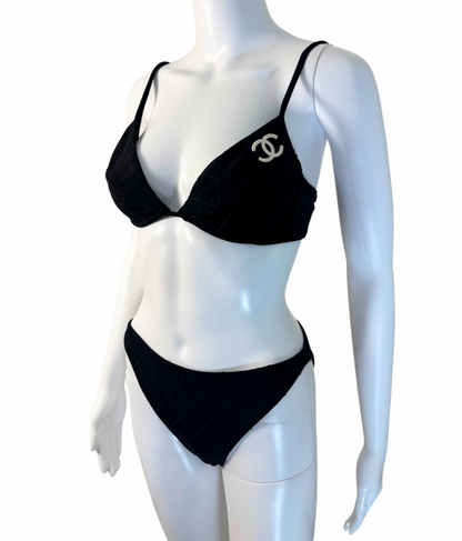 Chanel Vintage Cruise 1994 Logo-Documented Bikini
