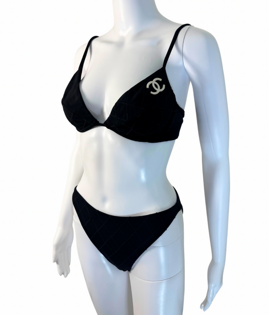 Chanel Vintage Cruise 1994 Logo-Documented Bikini
