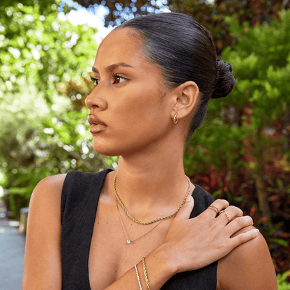 Layla Gold Twist Earrings