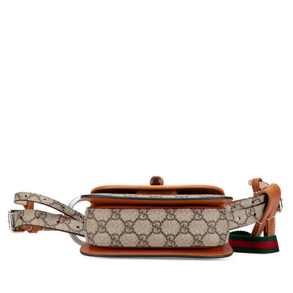 Gucci GG Supreme Bamboo PVC Leather Belt Bag
