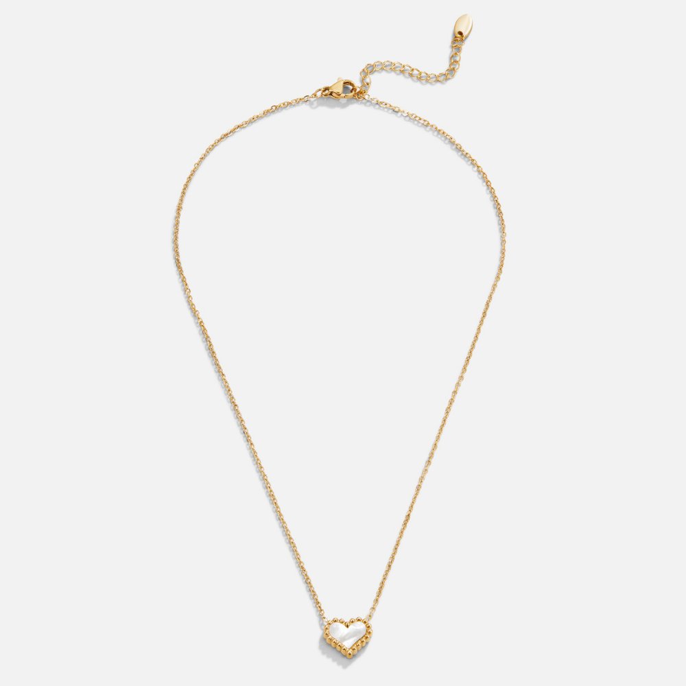Lois Beaded Heart Necklace