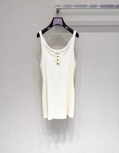 celine 24 white sequin dress