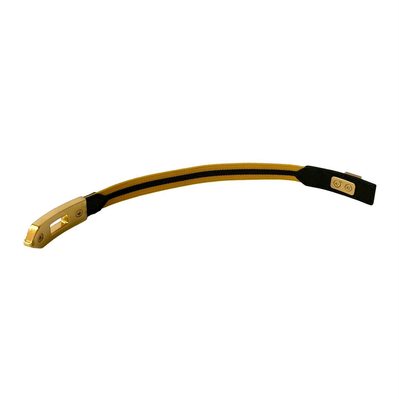 Prada Turnlock Nylon Saffiano Leather Bracelet