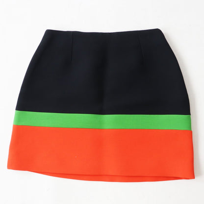 Christian Dior 221J36B1162 Silk Blend A-line Skirt