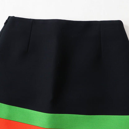 Christian Dior 221J36B1162 Silk Blend A-line Skirt