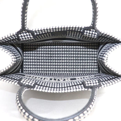 Dior Book Tote Houndstooth Canvas Tote Bag
