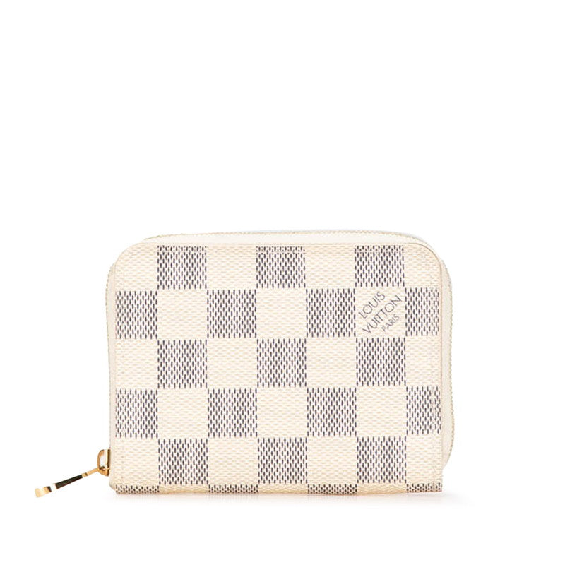 Louis Vuitton Zippy Coin Purse Damier Azur Coin Purse