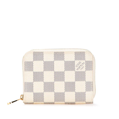 Louis Vuitton Zippy Coin Purse Damier Azur Coin Purse