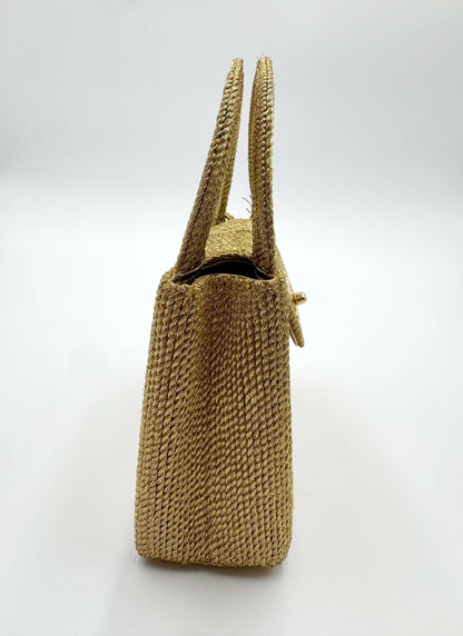 Chanel 1998 Vintage Woven Top Handle Bag