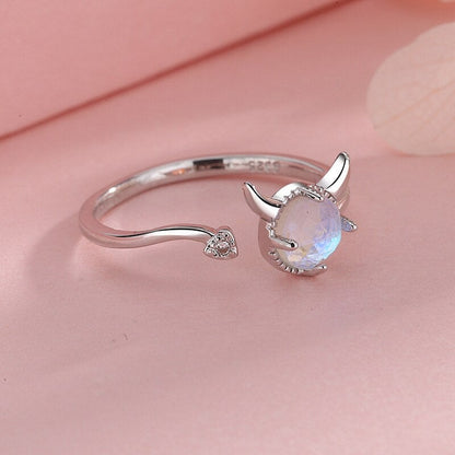 Moonstone Devil Ring