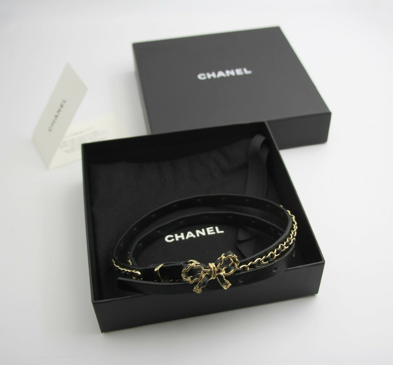 Chanel 2022 Genuine Leather Bow Belt