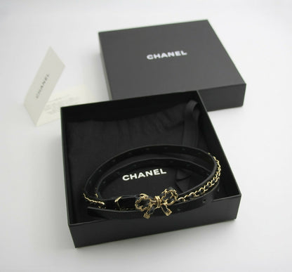 Chanel 2022 Genuine Leather Bow Belt