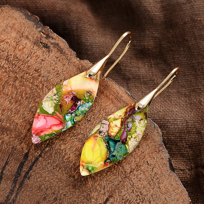 Multicolored Regalite Stone Earrings