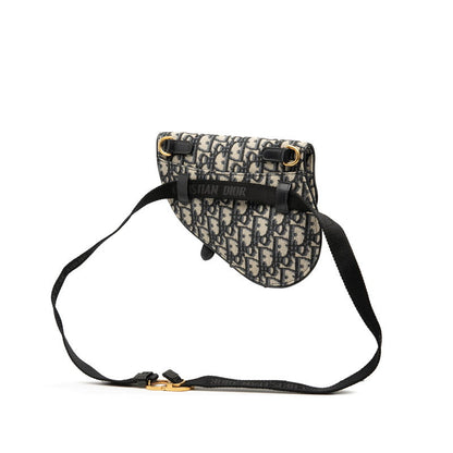 Dior Saddle Oblique Canvas Leather Waist Bag