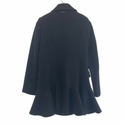 Fendi Wool/Rayon Frill Coat Semi-Long Coat