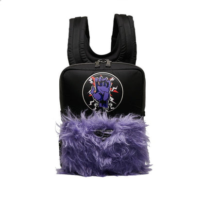 Prada Frankenstein Nylon Fur Backpack