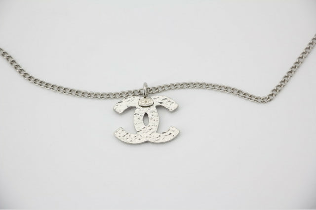 Chanel Vintage 04P Enamel Pink Purple CC Necklace