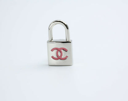 Chanel Vintage 07P Metal Silver and Lock Brooch