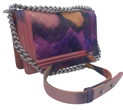 Chanel 15P Limited Edition ‘Flower Power’ Medium Lambskin Boy Flap Bag