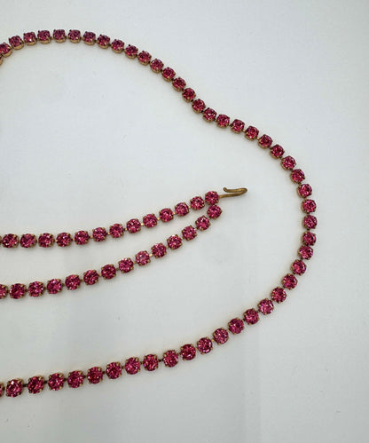Chanel 1995 Vintage Barbie Pink Dangle Belt