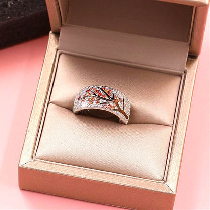'New Beginnings' Crystal Tree Ring