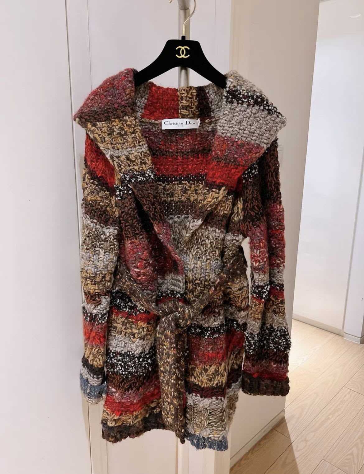 Christian Dior colourful knitted cardigan