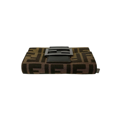 Fendi Zucca Canvas Leather Wallet