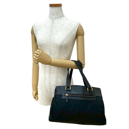 Prada Handbag Leather Nylon Handbag