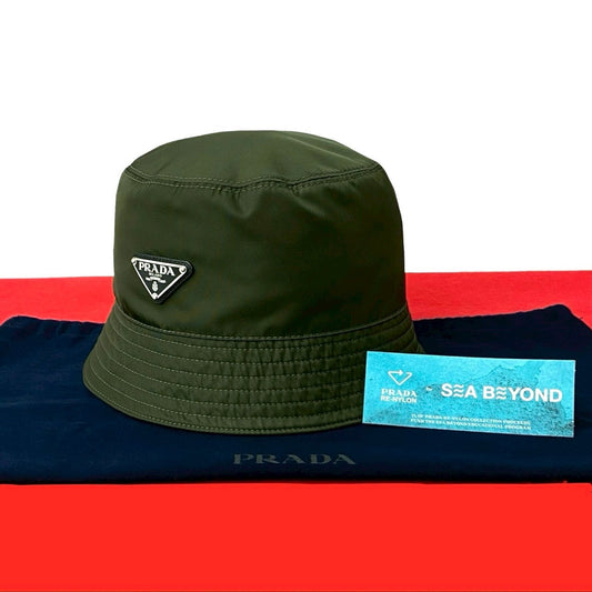 Prada Re-Nylon Cotton Polyamide Bucket Hat