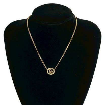 Christian Dior Logo Motif Necklace